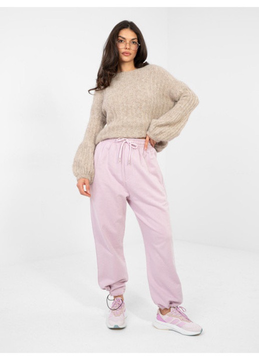 Pantaloni Trening Dama, Calimera, Bumbac, Mov deschis, model CLM-DR-1943.86, marimea XL