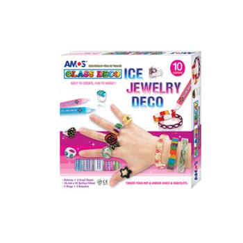 Set creatie AMOS Glass Deco 10 culori Bijuteri Set creatie AMOS Glass Deco 10 culori Bijuteri