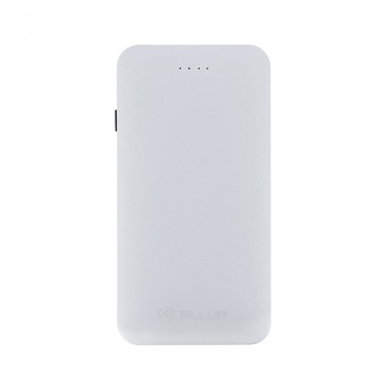 Acumulator extern Tellur Quick Charge 3.0, 5000 mAh, Agintiu Acumulator extern Tellur Quick Charge 3.0, 5000 mAh, Agintiu