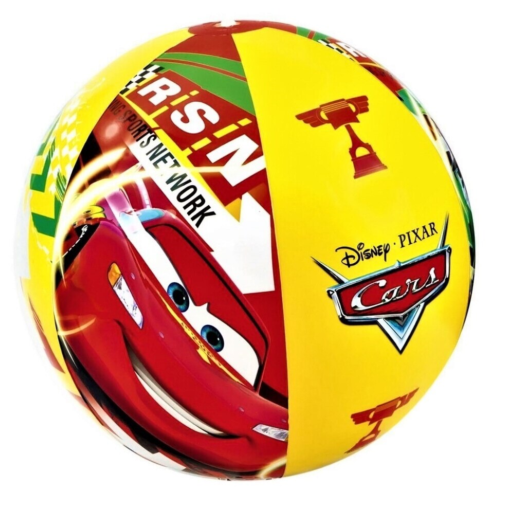 Minge gonflabila , Intex , Disney Cars , pentru plaja si piscina , 61 cm