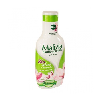 Spuma de baie Malizia cu Aloe Bio si Magnolie 1L Spuma de baie Malizia cu Aloe Bio si Magnolie 1L