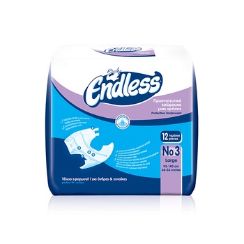 Scutece adulti Endless, L, calitate superioara, ultra absorbante nr. 3 x 12 buc Scutece adulti Endless, L, calitate superioara, ultra absorbante nr. 3 x 12 buc