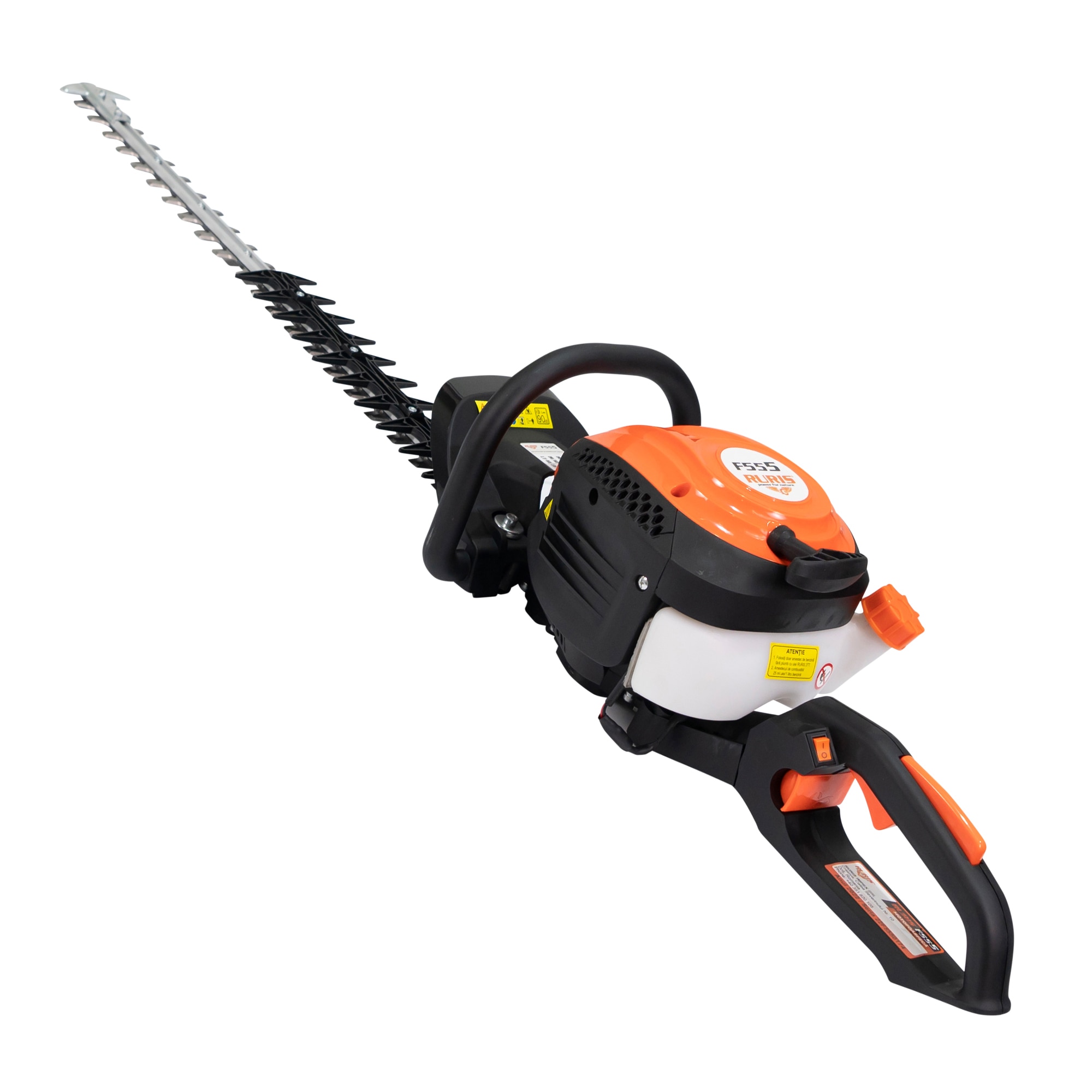 Trimmer pentru tuns gard viu Ruris F555, 1CP, 2 timpi, lama 750 mm
