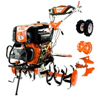 Motosapatoare Ruris 1001KSD, 10 CP, 125 cm, 4 timpi, motorina, roti cauciuc, plug reversibil, roti metalice