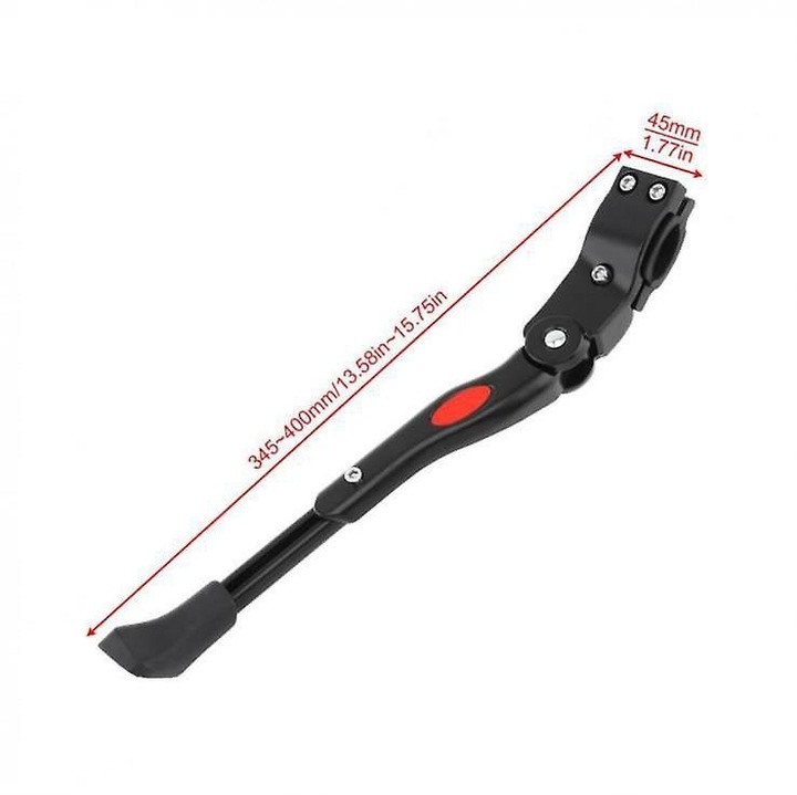 Cric bicicleta ajustabil aluminiu, alb, 34.5x40cm