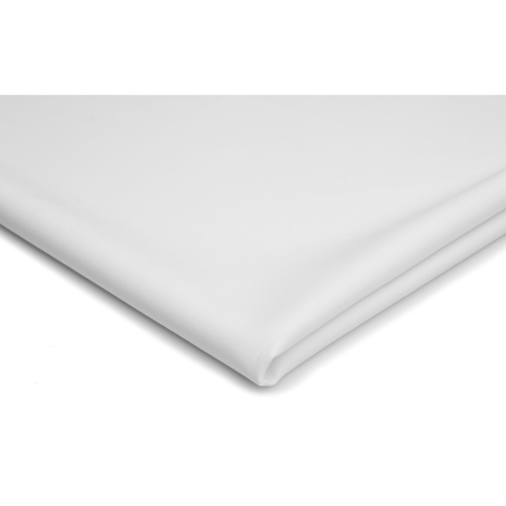 Tesatura Crepe, Alb, 100% poliester, 50cm x 150cm
