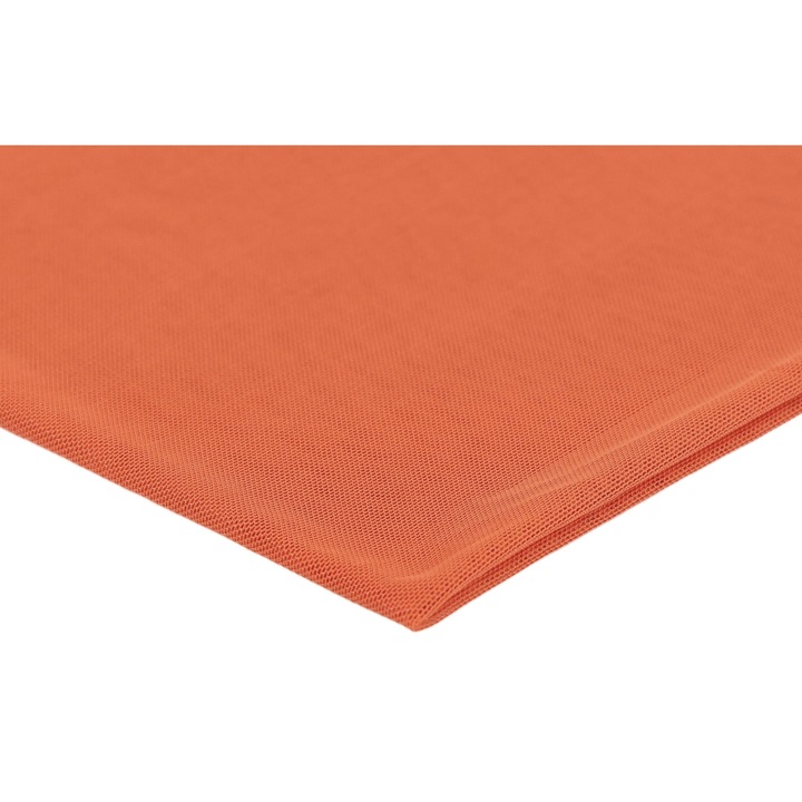Tulle Plasa elastica, elastica pe ambele parti Portocaliu, 100% Poliester, Dimensiuni 50cm x 150cm
