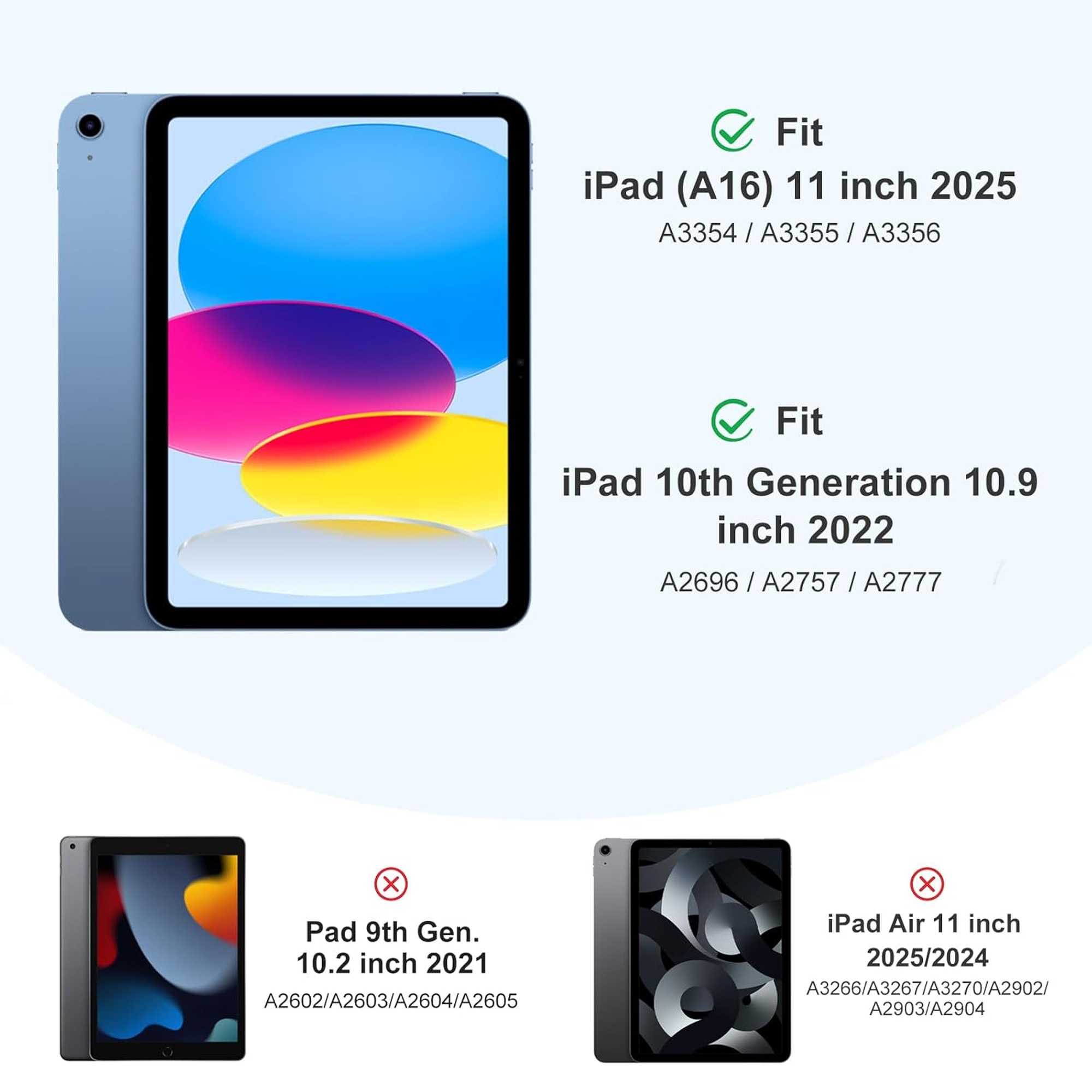 Husa Smart Cover pentru iPad 10 10.9" 2022 / iPad 11" (A16) 2025, cu Spate Ventilat pentru Disiparea Caldurii, Stand Pliabil tip Y (Origami) Orizontal/Vertical, Slot Pen pe Dreapta, Auto Sleep/Wake, Mov