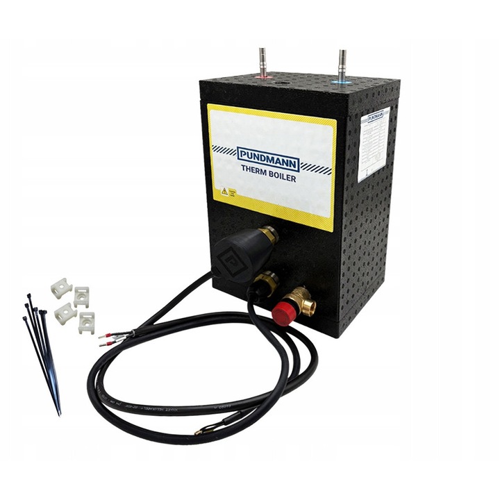 Boiler vertical Pundmann Therm TOWER 6L dubla alimentare alb 22.8x37x20cm
