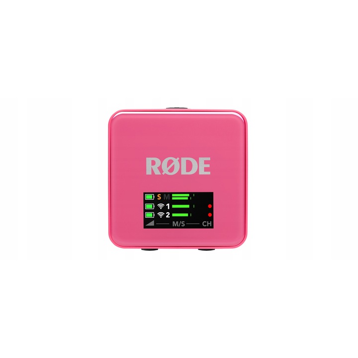 Rode Wireless Go III vezeték nélküli mikrofonrendszer, rózsaszín, 20x46.5x44mm, 7 óra üzemidő