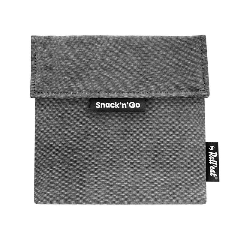 Gentuta reutilizabila pentru gustari Snack'n'Go Eco, Negru