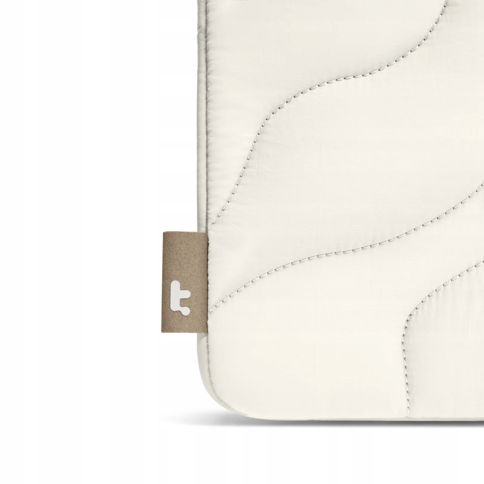 Husa laptop Tomtoc Terra-A27, protectie pufos, alb, 40x27x3.5cm