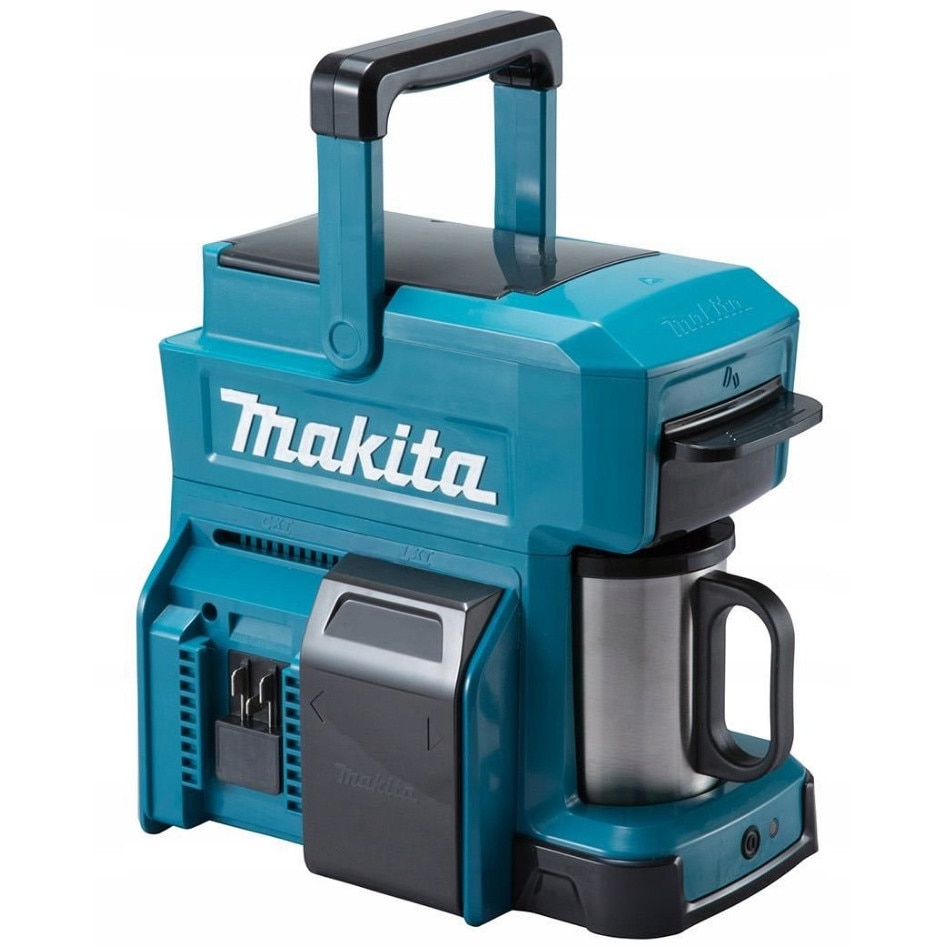 Cafetiera electrica Makita, model DCM501Z, 240 ml, 10,8 V, 14,4 V, 18 V, dimensiuni 243x187x218 mm