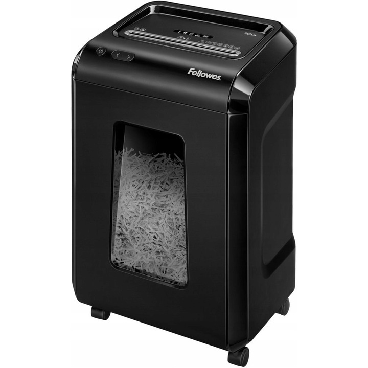 Унищожител за документи Fellowes 92Cs, нарязване 4x38mm, черен, 25L, 57.1x37.7x28cm