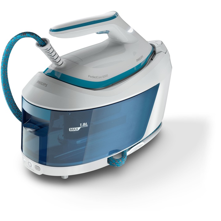 Generator abur Philips PerfectCare 6000, 6.5 bar, 2400W, alb, 16.8x26.9x36.8cm