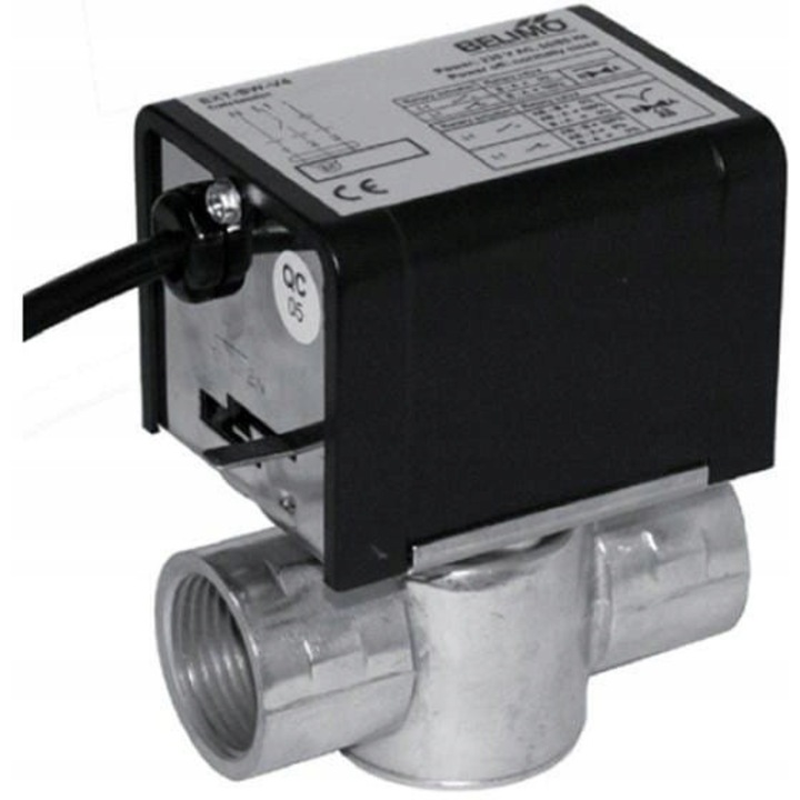 Flowair 2-utas szelep elektromos aktuátorral 3/4", 230V, 0.8kg