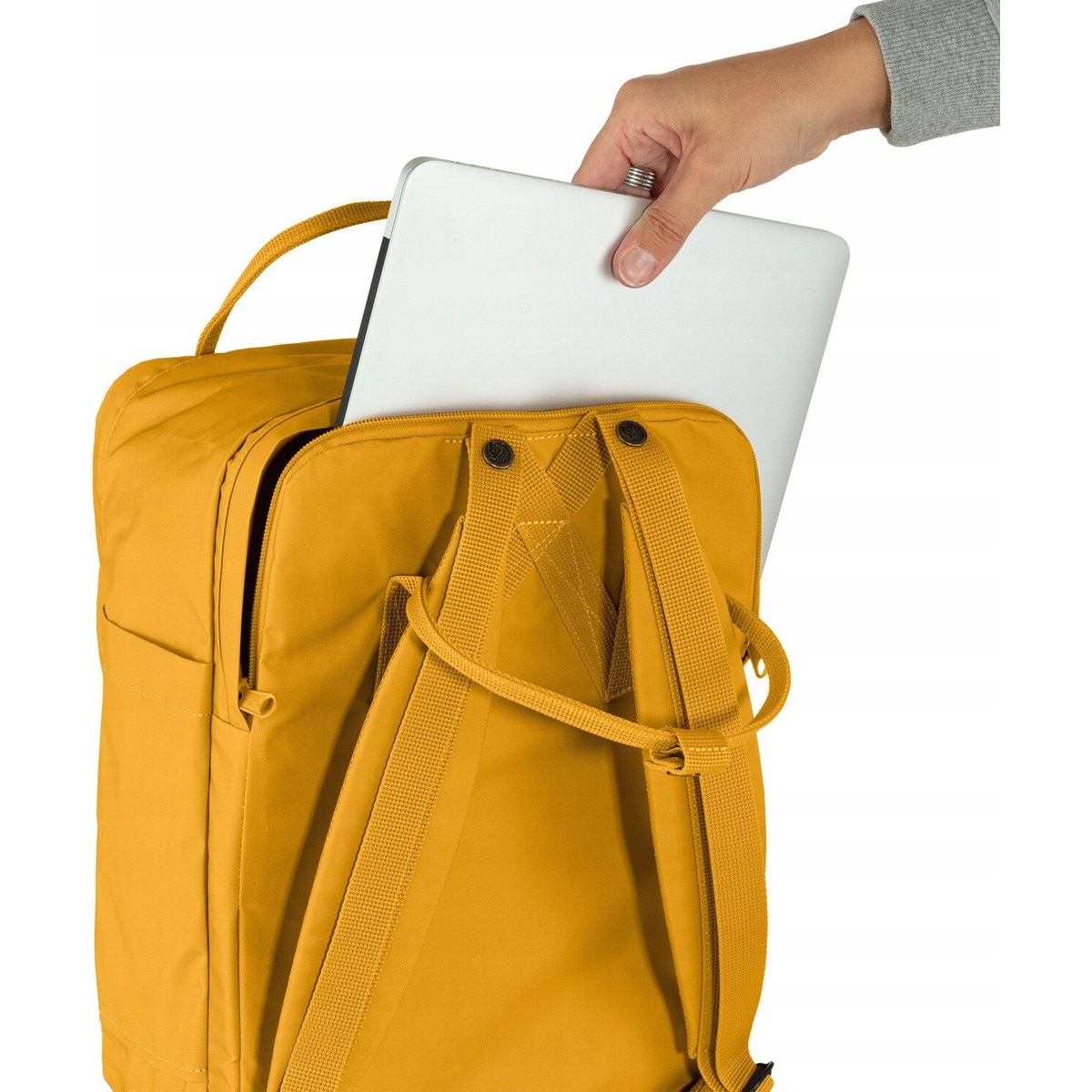 Rucsac Fjallraven Kanken Laptop 15, gri, 40x28x16cm, 18L