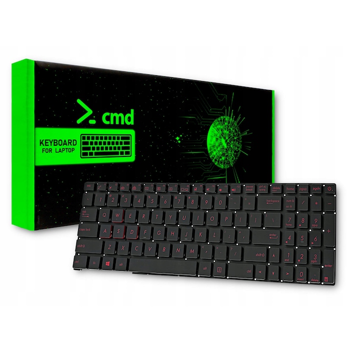 Tastatura compatibila Gaming, 3 zone iluminare RGB, Full Size, US Layout, Black