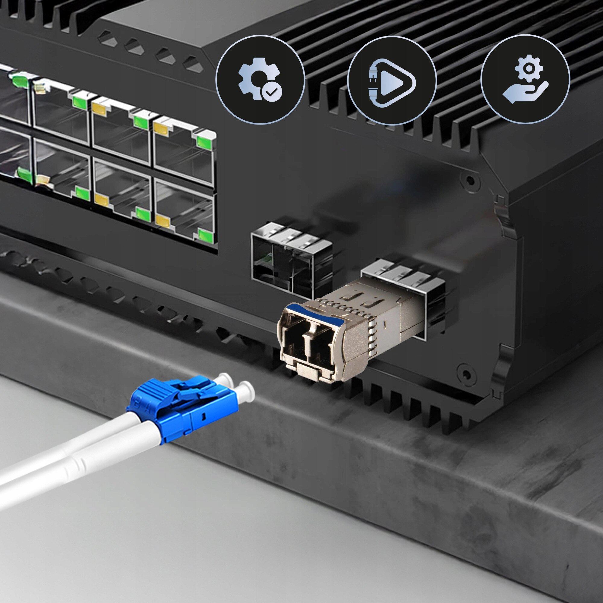 10 Sfp Module Modul SFP+ Extralink 10G 1310nm single-mode LC 10km set 2 buc - eMAG.ro