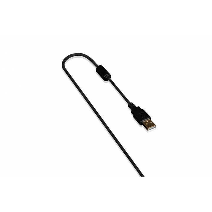 Геймърска мишка Modecom Shinobi 3360, черна, 12000 DPI, 128.5x67x38mm, 72g
