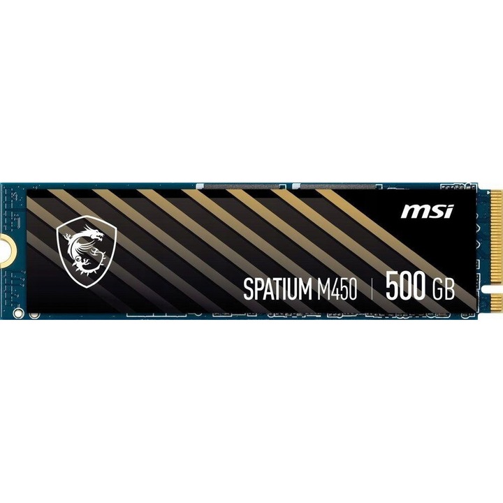 SSD MSI Spatium M450 500GB NVMe M.2 2280, 3600x2300MB/s, 2.15x22x80mm