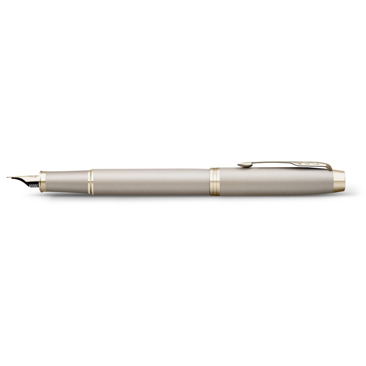Parker IM Monochrome toll, pezsgő metál, vékony, 14cm