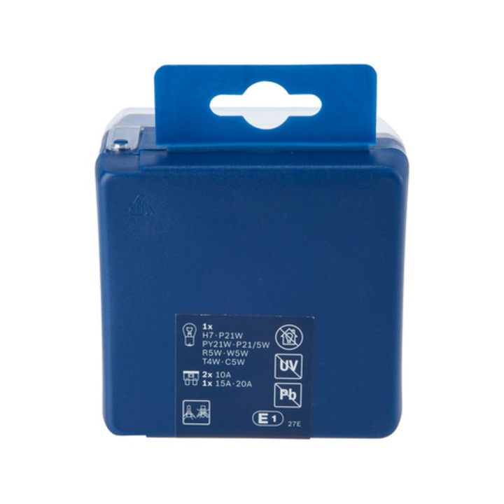 Bosch Maxibox 12V H7 P21W PY21W R5W C5W autó izzókészlet 9x9x5cm