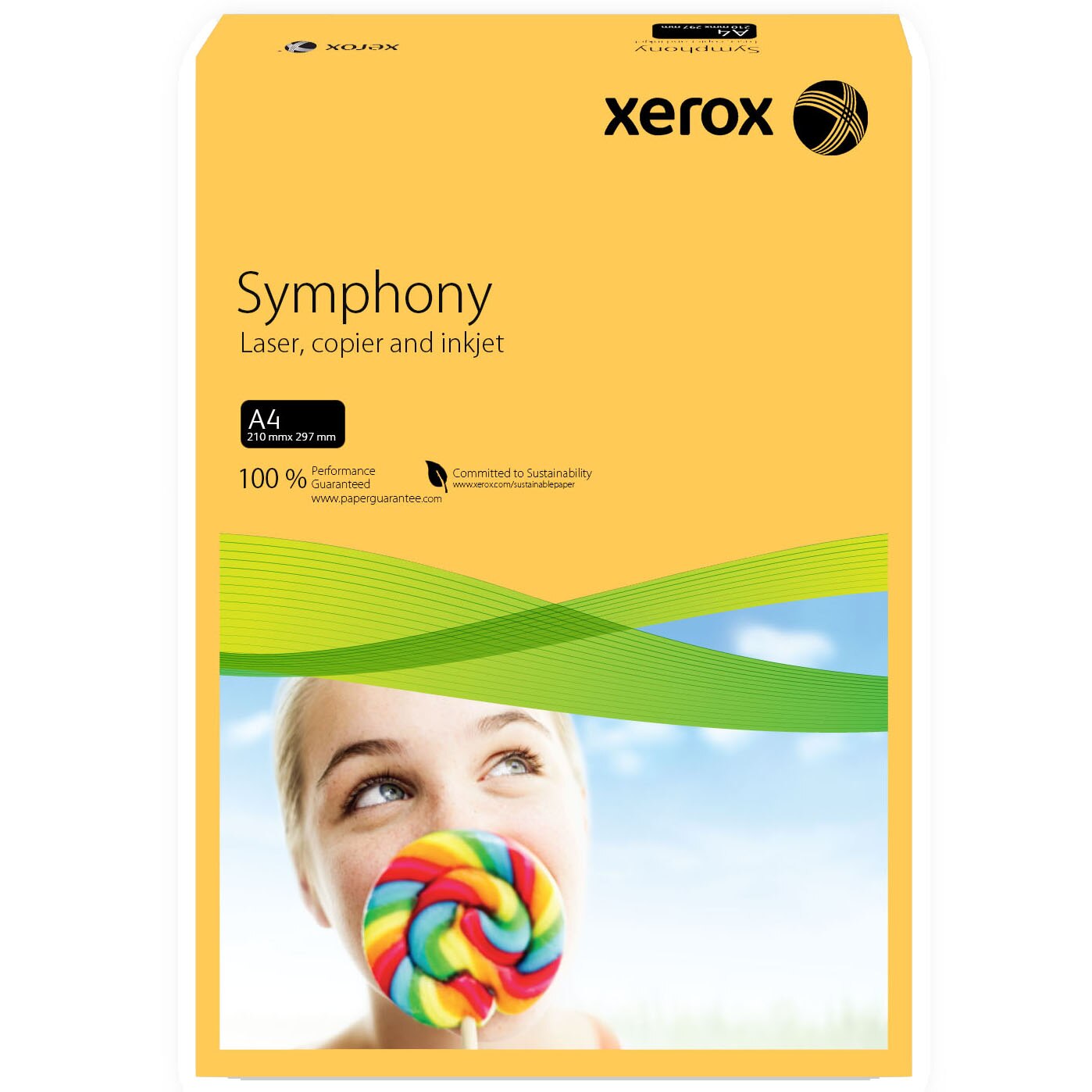 Hartie copiator, A4, galben Mid