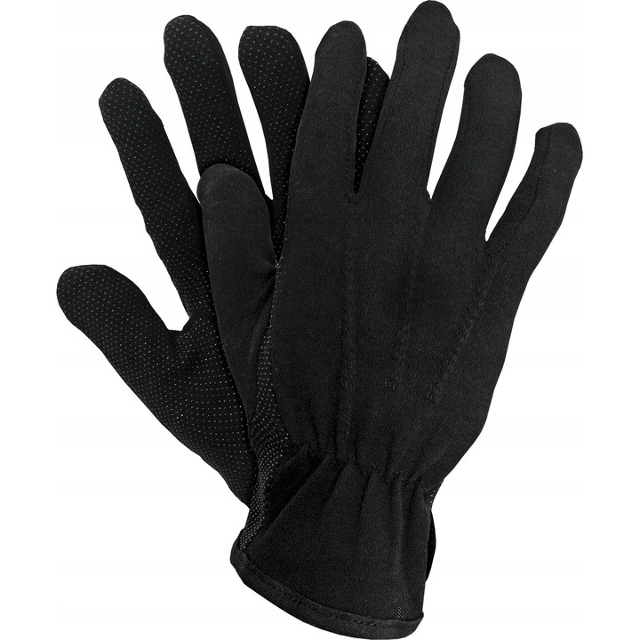 Manusi protectie Reis RMICRON B bumbac negru alb 12 perechi
