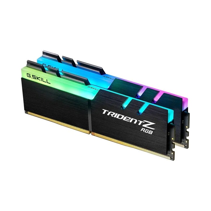 G.Skill Trident Z RGB RAM memória, 16GB, DDR4, 3600MHz, szürke, 2x8GB