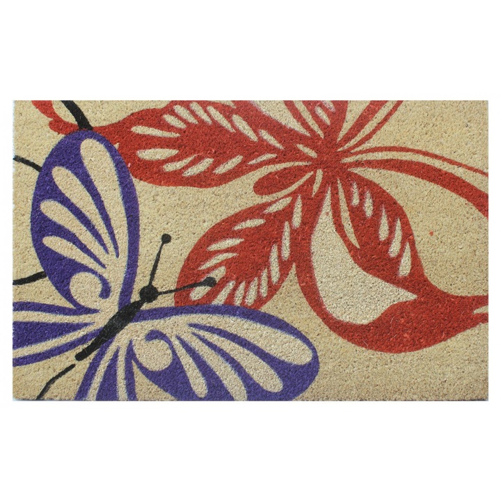 Kera bejárati szőnyeg 50 x 75 cm, Pillangó