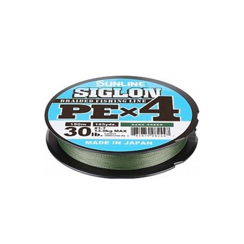 Fir textil Sunline Siglon PE x4 Dark Green - 16LB Fir textil Sunline Siglon PE x4 Dark Green - 16LB