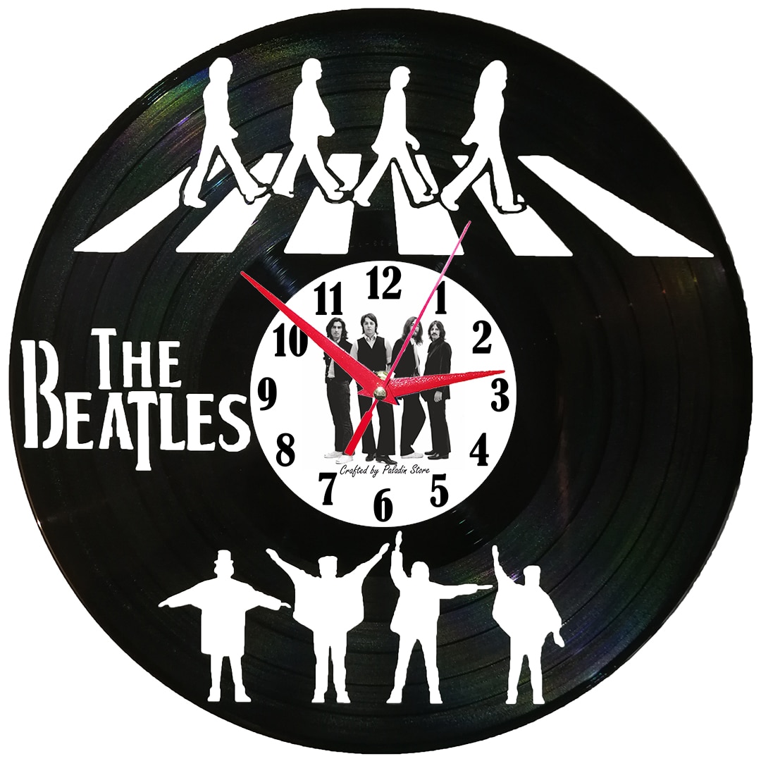 Ceas de perete disc vinil - THE BEATLES