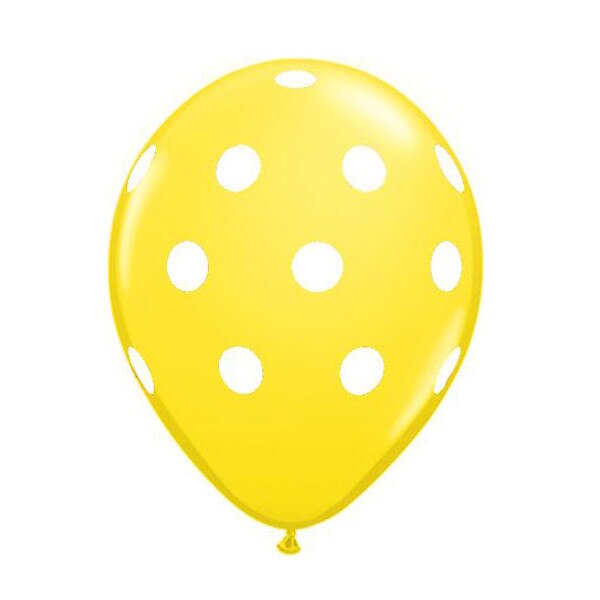 Baloane 30 cm galben inscriptionate cu buline (10 buc)