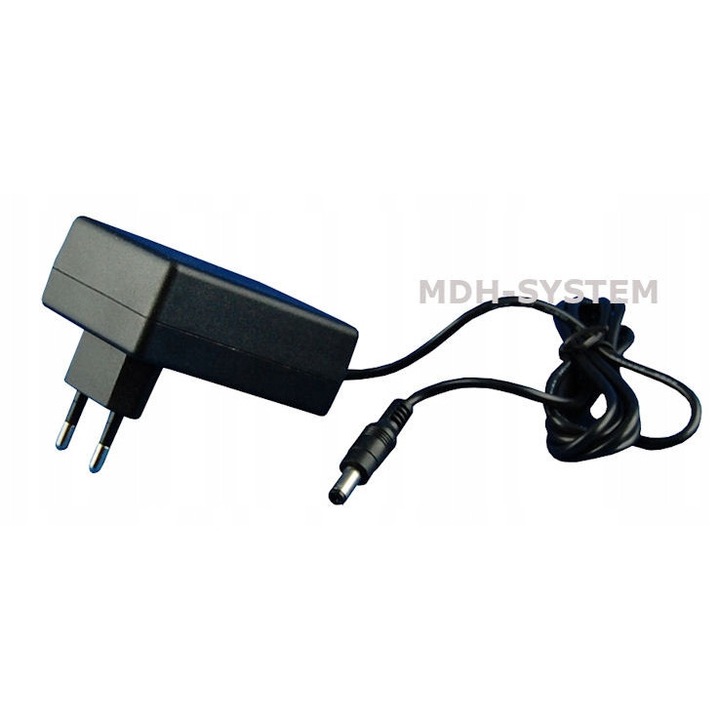 Tápegység 12V DC 2A 24W impulzus, fekete, 79x65x53mm