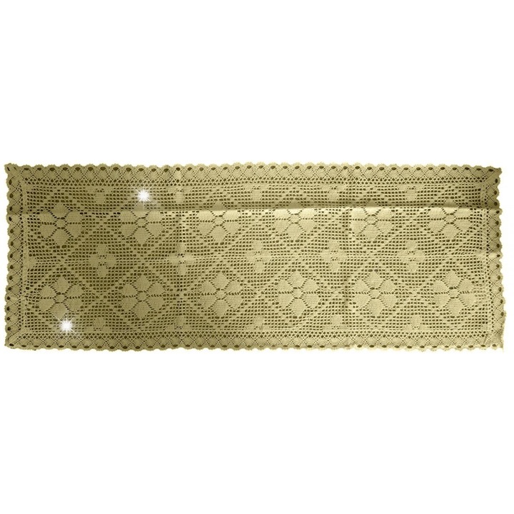 Jedeka asztalterítő 140x280cm horgolt ekrü