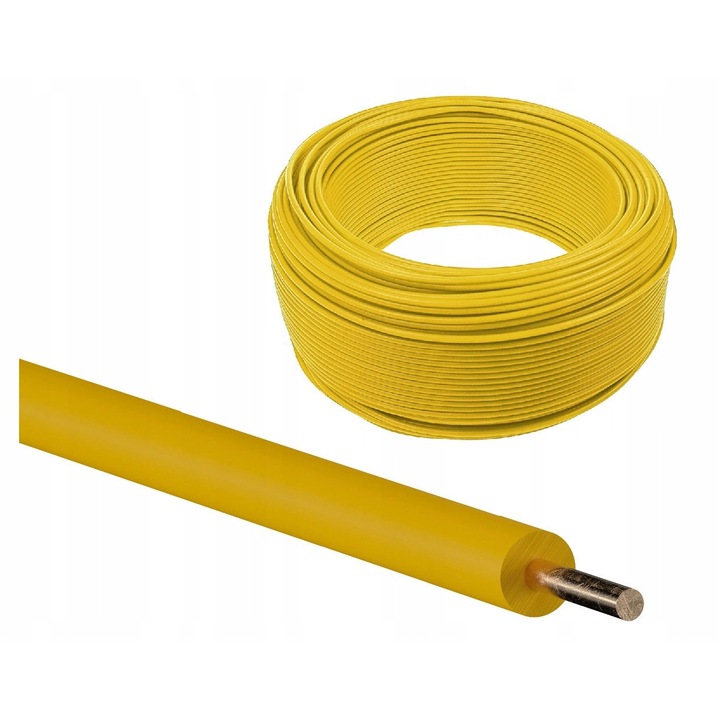 Cablu electric instalare 2.5mm² galben 50m