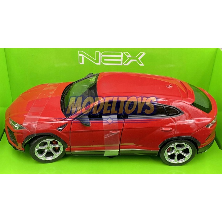 Modell fém Lamborghini Urus Welly piros 19.5x6x7cm 1:24