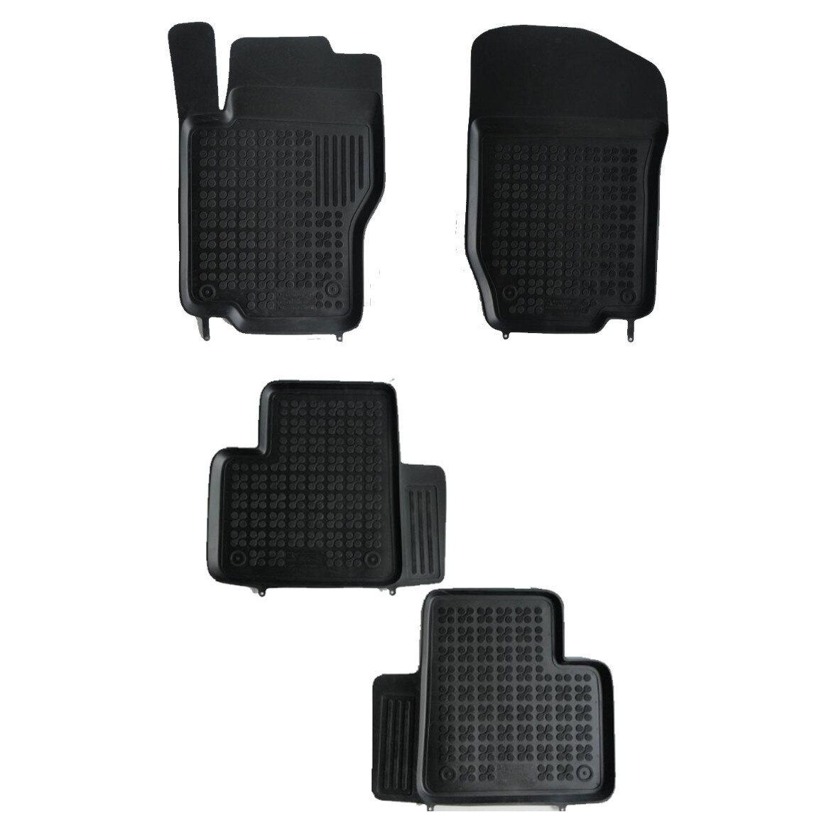 Covoare / Covorase cauciuc MERCEDES ML W164 2005-2011 presuri stil tip tavita Rezaw