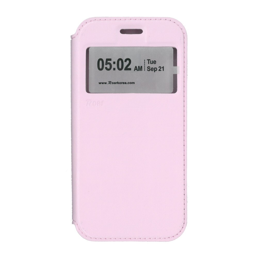 Husa flip wallet Roar Noble pentru iPhone X, roz