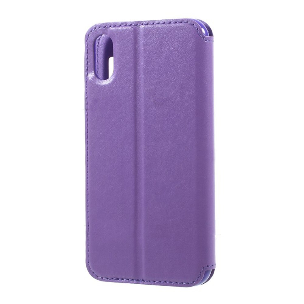 Husa flip wallet Roar Noble pentru iPhone X, mov