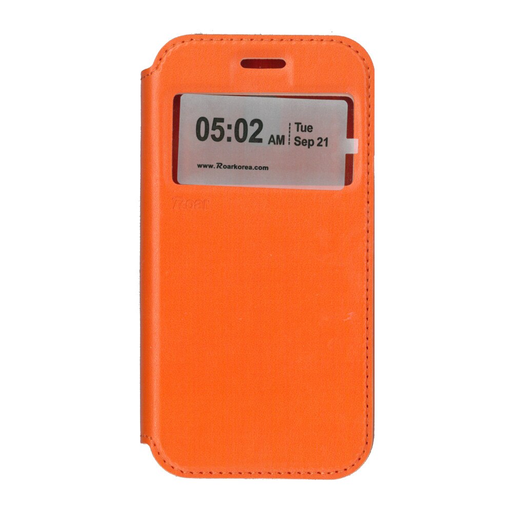 Husa flip wallet Roar Noble pentru Samsung Galaxy J3 ( 2017), portocaliu