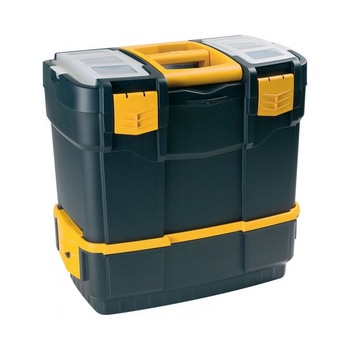 Cutie scule cu 2 compartimente separabile 460x280x455 Cutie scule cu 2 compartimente separabile 460x280x455