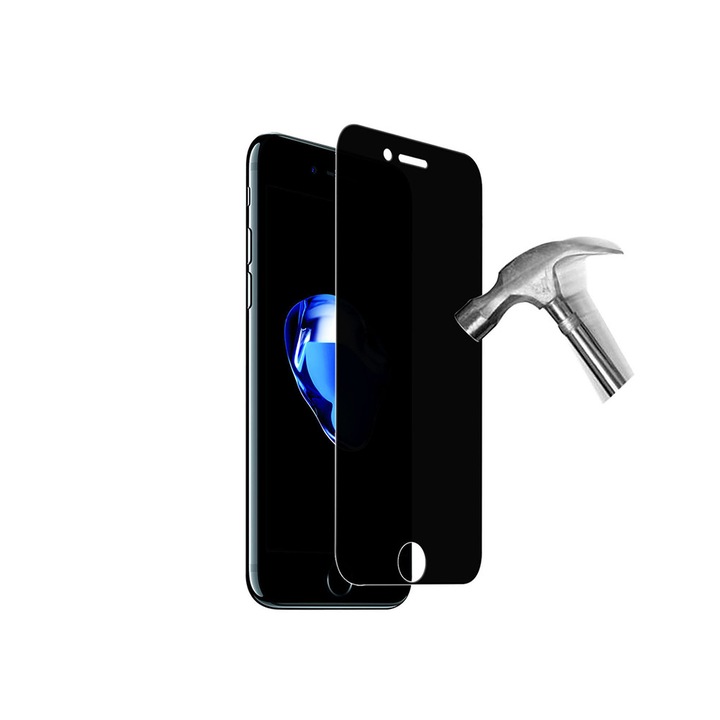Стъклен удароустойчив протектор Privacy за iPhone 7 / 8