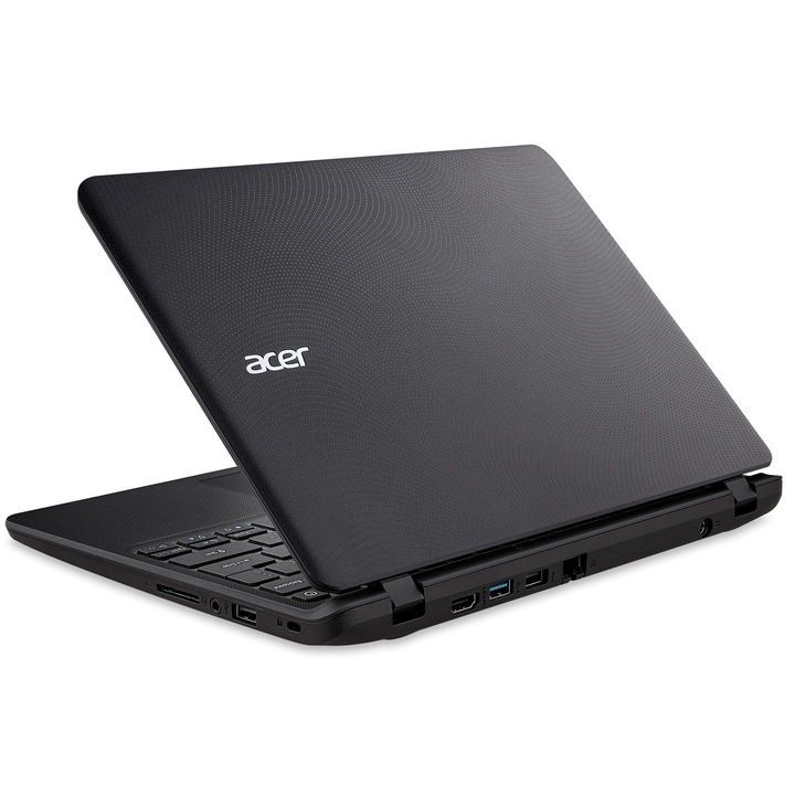 Лаптоп Acer Aspire ES1-132-C1H8 с Intel Celeron N3350 (1.10/2.40GHz, 2M), 4 GB, 500GB SATA 5400rpm, Intel HD Graphics 500, Linux, черен