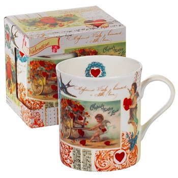 Ceasca portelan cu ingeri, Lancaster, 250ml, Multicolor Ceasca portelan cu ingeri, Lancaster, 250ml, Multicolor