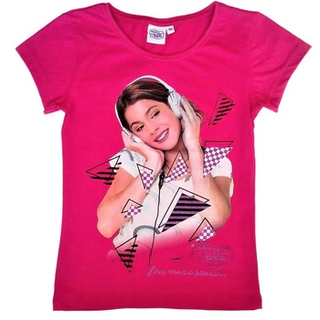 Bluza cu maneca scurta , Disney Violetta , roz , 6 ani/116 cm Bluza cu maneca scurta , Disney Violetta , roz , 6 ani/116 cm