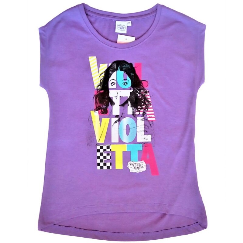 Bluza cu maneca scurta , Disney Violetta , 14 ani/164 cm