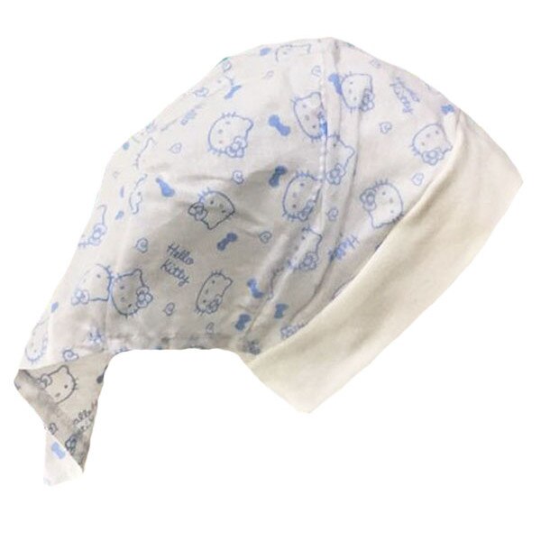 Caciula alba cu albastru, Hello Kitty, 0-3 luni
