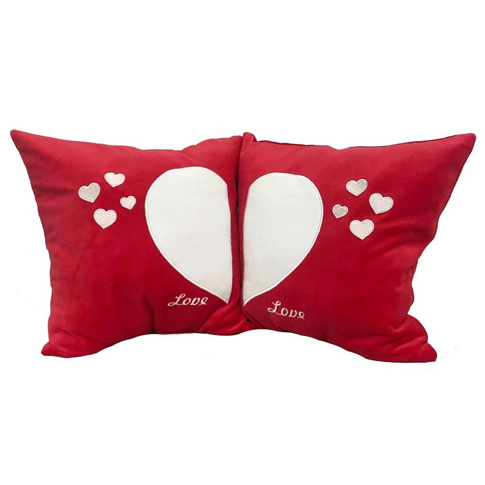 Set pernute Love, rosii, 40x40cm